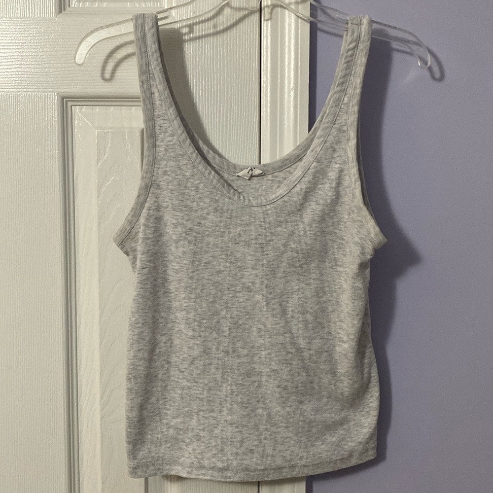 Robbed tank top cropped